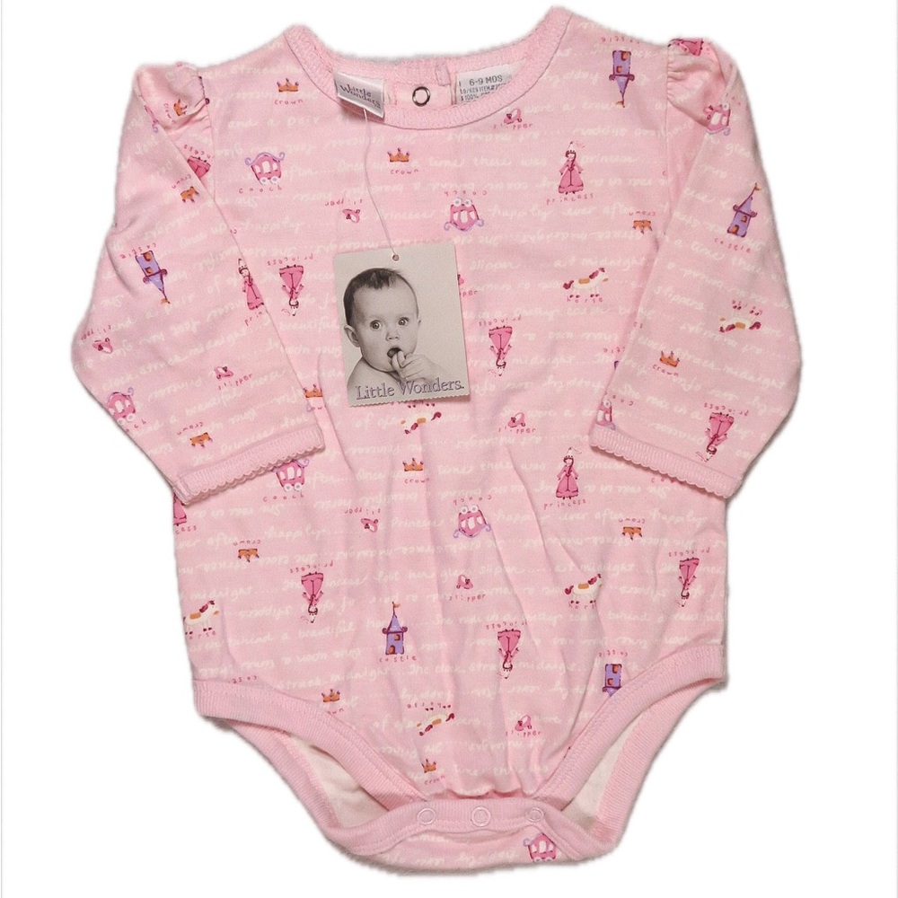 VINTAGE/Y2K BNWT Little Wonders Bodysuit Princess Baby Girl 6/9m